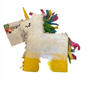 Penn Plax Large Piniata Avian Unicorn Toy 11 X 9" Shred Paper Cardboard Activity